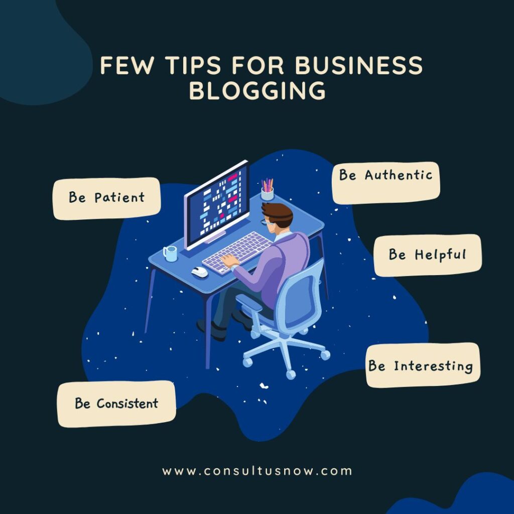 Few Tips For Business Blogging